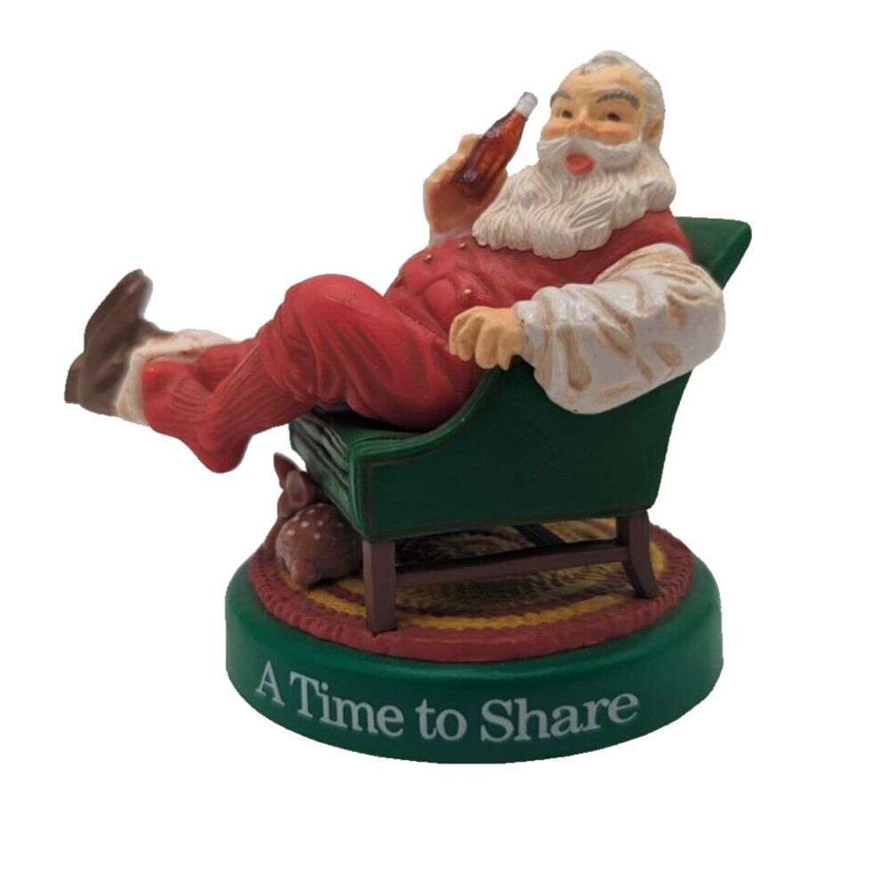 2 Coca Cola Ornament Santa Claus‎  1990 - Picture 2 of 16